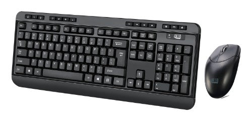 Adesso WKB-1320CB keyboard Mouse included Home RF Wireless QWERTY Black
