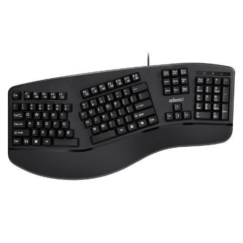Adesso EasyTouch 150 keyboard Home/Office USB + Bluetooth QWERTY US English Black