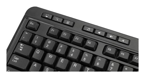 Adesso WKB-1320CB keyboard Mouse included Home RF Wireless QWERTY Black