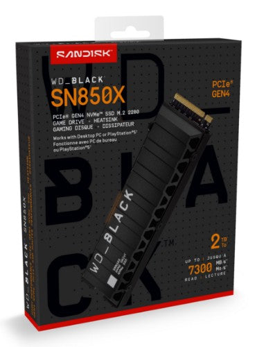 Western Digital Black WD_BLACK SN850X NVMe 2 TB M.2 PCI Express 4.0