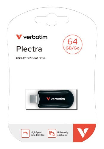 Verbatim 30224 USB flash drive 64 GB USB Type-C 3.2 Gen 1 (3.1 Gen 1) Black