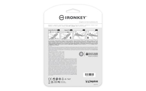 Kingston Technology IronKey 256GB Keypad 200, FIPS 140-3 Lvl 3 AES-256 Encrypted