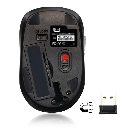 Adesso iMouse S60 mouse Office Right-hand RF Wireless Optical 1600 DPI