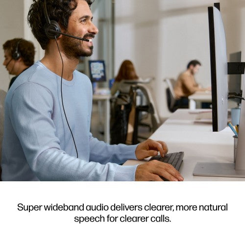 HP Poly Mission 425 Stereo USB Wired Headset Classic