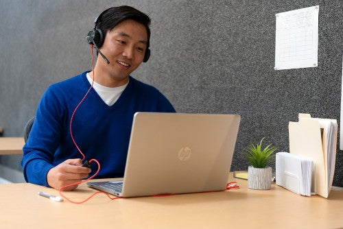 HP Poly Blackwire 8225 Microsoft Teams Certified Headset +USB-C/A Adapter TAA