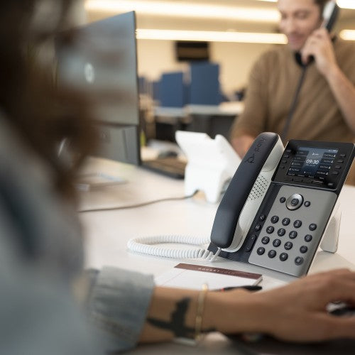 HP Poly Edge E400 IP Phone and PoE-enabled GSA/TAA