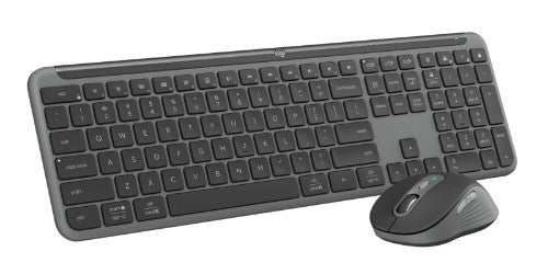 Logitech 920-012427 keyboard Mouse included Office RF Wireless + Bluetooth QWERTY English Graphite
