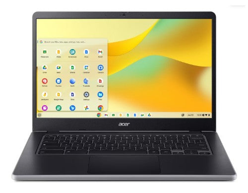 Acer Chromebook C936-C1DM Intelยฎ N N100 14" Full HD 8 GB LPDDR5-SDRAM 64 GB Flash Wi-Fi 6E (802.11ax) ChromeOS Black