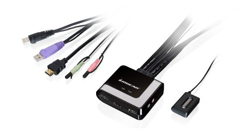 iogear GCS62HDPKIT KVM switch Black,Grey