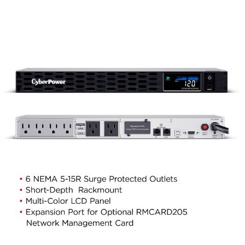 CyberPower PFC Sinewave uninterruptible power supply (UPS) Line-Interactive 0.5 kVA 300 W 6 AC outlet(s)