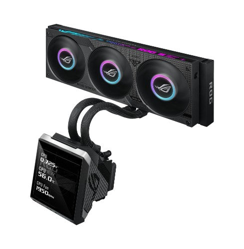 ASUS ROG Strix SLC IV 360 ARGB LCD Processor All-in-one liquid cooler 4.72" (12 cm) Black 1 pc(s)