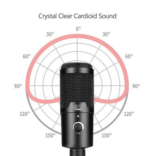 Adesso Xtream M4 Black Table microphone