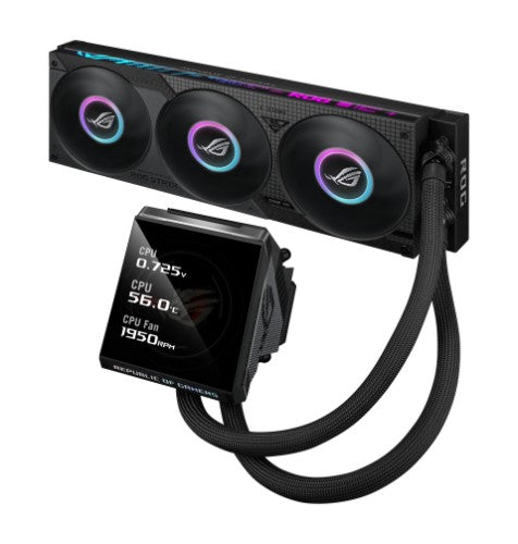 ASUS ROG Strix LC IV 360 ARGB LCD Processor All-in-one liquid cooler 4.72" (12 cm) Black