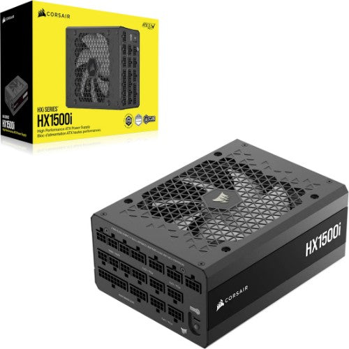 Corsair HXI SERIES HX1500I FULLY MODULA power supply unit 1500 W 24-pin ATX ATX Black
