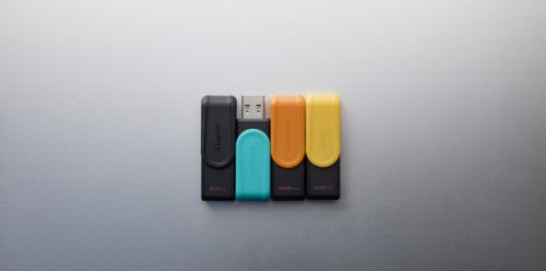 Kingston Technology DataTraveler 512GB Portable USB 3.2 Gen 1 Exodia S (Black/Yellow)
