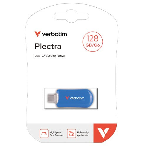 Verbatim 30233 USB flash drive 128 GB USB Type-C 3.2 Gen 1 (3.1 Gen 1) Blue