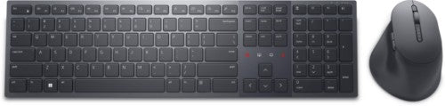 DELL KM900 keyboard Mouse included Office RF Wireless + Bluetooth QWERTY US English Graphite