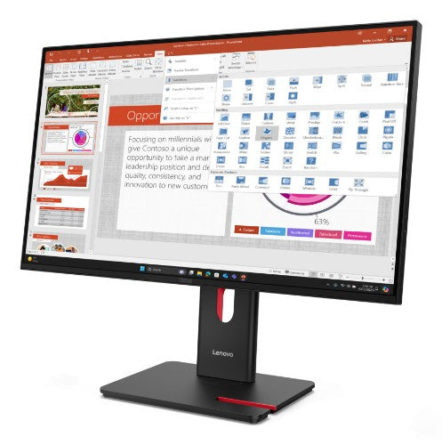 Lenovo ThinkVision T27-40 computer monitor 27" 1920 x 1080 pixels Full HD LED Black