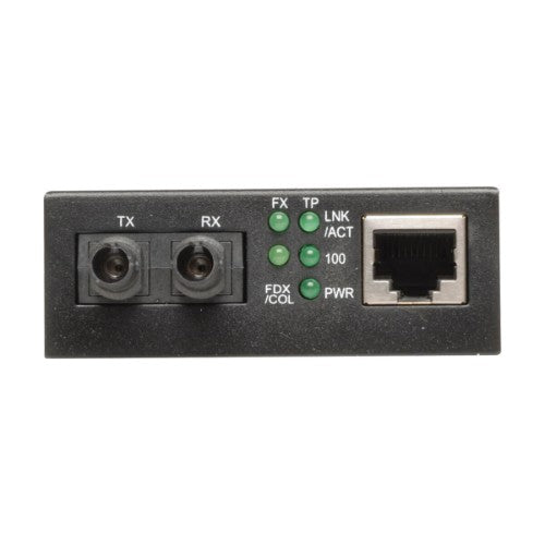 Tripp Lite N784-001-ST network media converter 100 Mbit/s 1310 nm Multi-mode Black