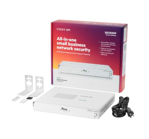 HPE Networking Instant On Secure SG2505P gateway/controller 10, 100, 1000, 2500 Mbit/s