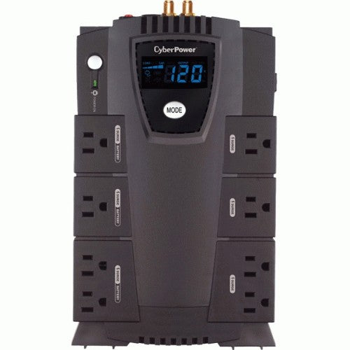 CyberPower CP825AVRLCD uninterruptible power supply (UPS) Line-Interactive 0.825 kVA 450 W