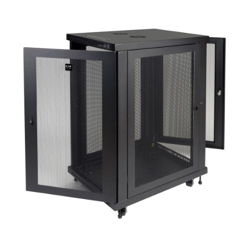 Tripp Lite SR18UB rack cabinet 18U Freestanding rack Black