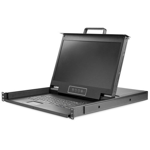 StarTech.com RKCONS17HD rack console 17.3" 1920 x 1080 pixels Steel Black 1U