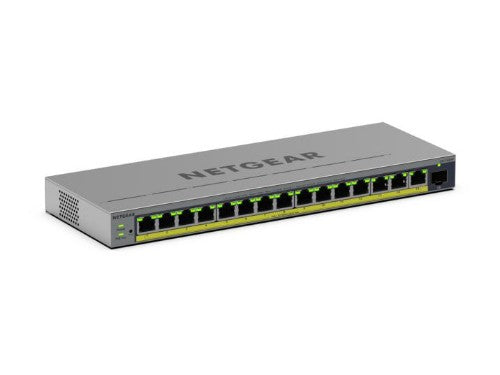 NETGEAR GS116EPP Managed L2/L3 Gigabit Ethernet (10/100/1000) Power over Ethernet (PoE) Gray