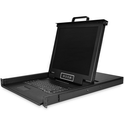 StarTech.com RKCONS1708K rack console 17" 1280 x 1024 pixels Steel Black 1U