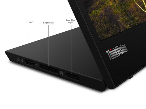 Lenovo ThinkVision M15 computer monitor 15.6" 1920 x 1080 pixels Full HD LED Black