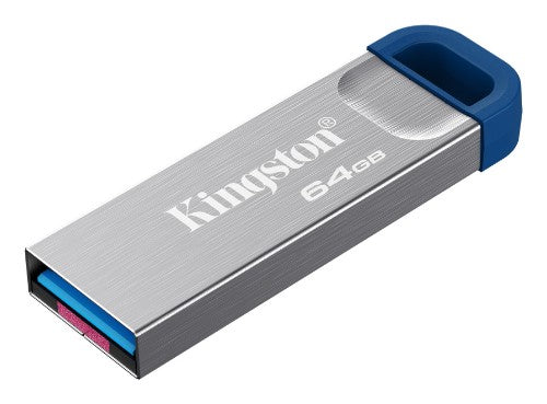 Kingston Technology DataTraveler Kyson USB flash drive 64 GB USB Type-A 3.2 Gen 1 (3.1 Gen 1) Stainless steel