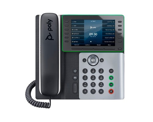 HP Poly Edge E550 IP Phone and PoE-enabled with Power Supply