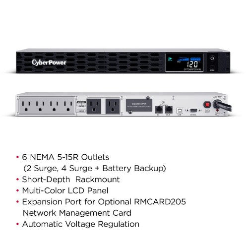 CyberPower PFC Sinewave uninterruptible power supply (UPS) Line-Interactive 0.7 kVA 400 W 6 AC outlet(s)