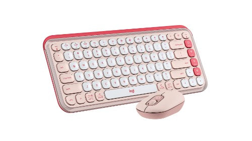 Logitech 920-013105 keyboard Mouse included Universal Bluetooth QWERTY English Rose