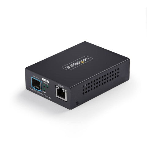 StarTech.com MCM10GSFP2 network media converter 10000 Mbit/s Multi-mode, Single-mode Black