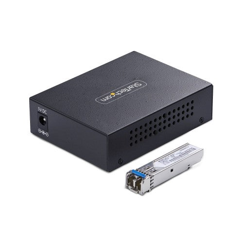 StarTech.com MCM1110SMLC40 network media converter 2000 Mbit/s 1310 nm Single-mode Black