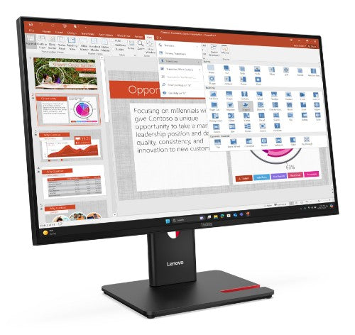 Lenovo ThinkVision T27-40 computer monitor 27" 1920 x 1080 pixels Full HD LED Black