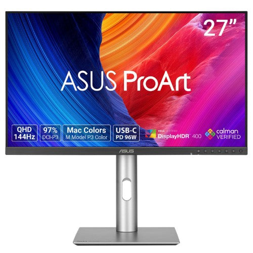 ASUS ProArt PA278CGRV computer monitor 27" 2560 x 1440 pixels Wide Quad HD LCD Silver