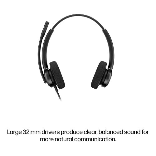 HP Poly Mission 425 Stereo USB Wired Headset Classic