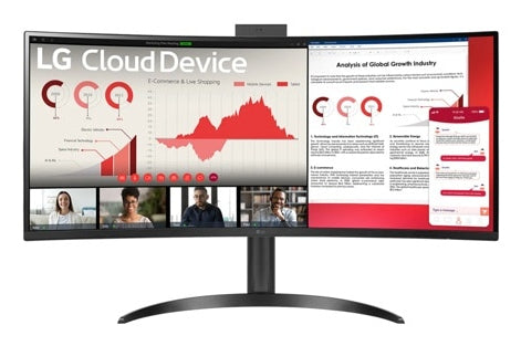 LG 34CR651N-6P All-in-One PC/workstation Intel® Pentium® Silver N6005 34" 3440 x 1440 pixels All-in-One thin client 8 GB DDR4-SDRAM 16 GB eMMC Wi-Fi 6 (802.11ax) Black