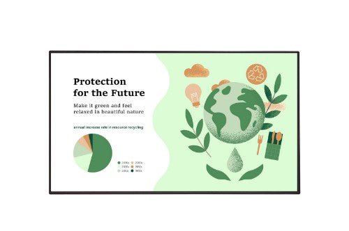 LG 55UM5N-E signage display Digital signage flat panel 55" LCD Wi-Fi 500 cd/m² 4K Ultra HD Black WebOS 24/7