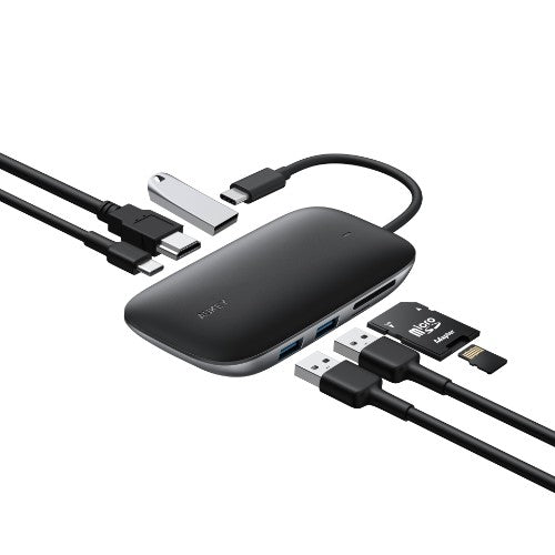AUKEY Unity Link PD II USB 3.2 Gen 1 (3.1 Gen 1) Type-C Aluminum, Black