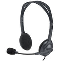 Logitech 981-000612 headphones/headset Wired Head-band Office/Call center Black