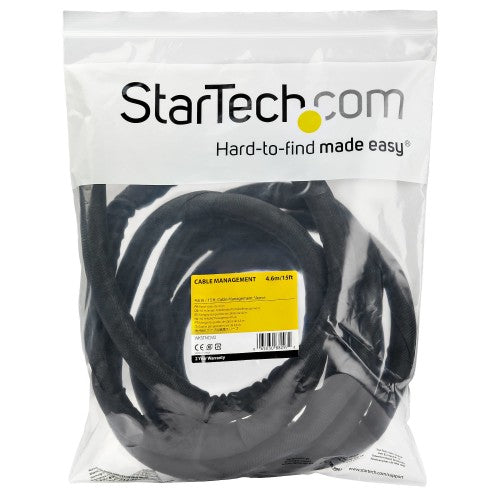 StarTech.com WKSTNCM2 cable organizer Cable sleeve Black 1 pc(s)