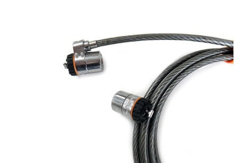 Kensington K64025F cable lock Carbon, Stainless steel 86.6" (2.2 m)