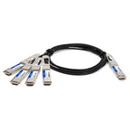 AddOn Networks DAC-Q56DD-4Q28-1M-AO InfiniBand/fibre optic cable 39.4" (1 m) 4xQSFP28 QSFP-DD Black, Silver
