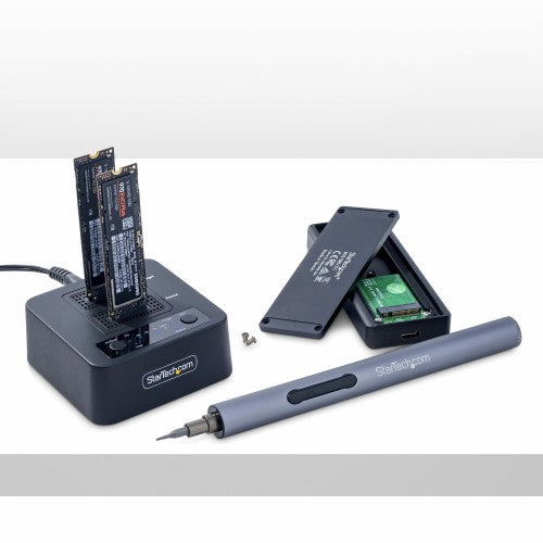 StarTech.com M2-HDD-DUPLICATOR-N1 media duplicator HDD/SSD duplicator Black 1 copies