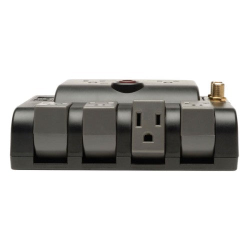 Tripp Lite TLP606RNET surge protector Black 6 AC outlet(s) 120 V 72" (1.83 m)
