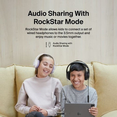 Belkin SoundForm Inspire Headset Wired Head-band USB Type-C Lavender, White