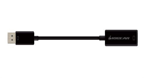 iogear GDPHD4KA video cable adapter 3.39" (0.0860 m) DisplayPort HDMI Type A (Standard) Black